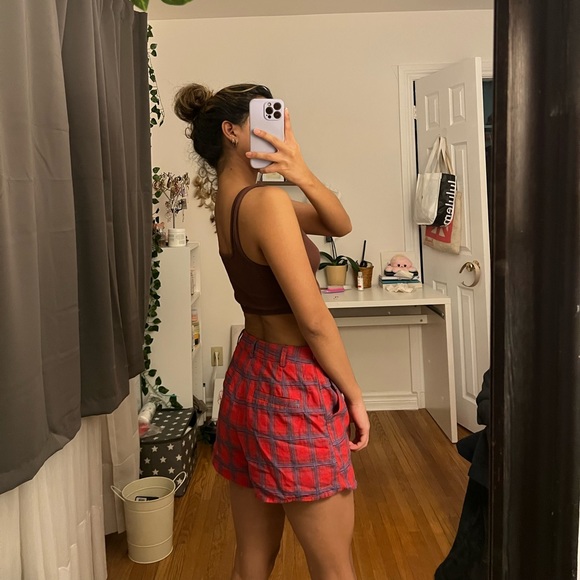 VINTAGE Red plaid skort - Picture 2 of 5